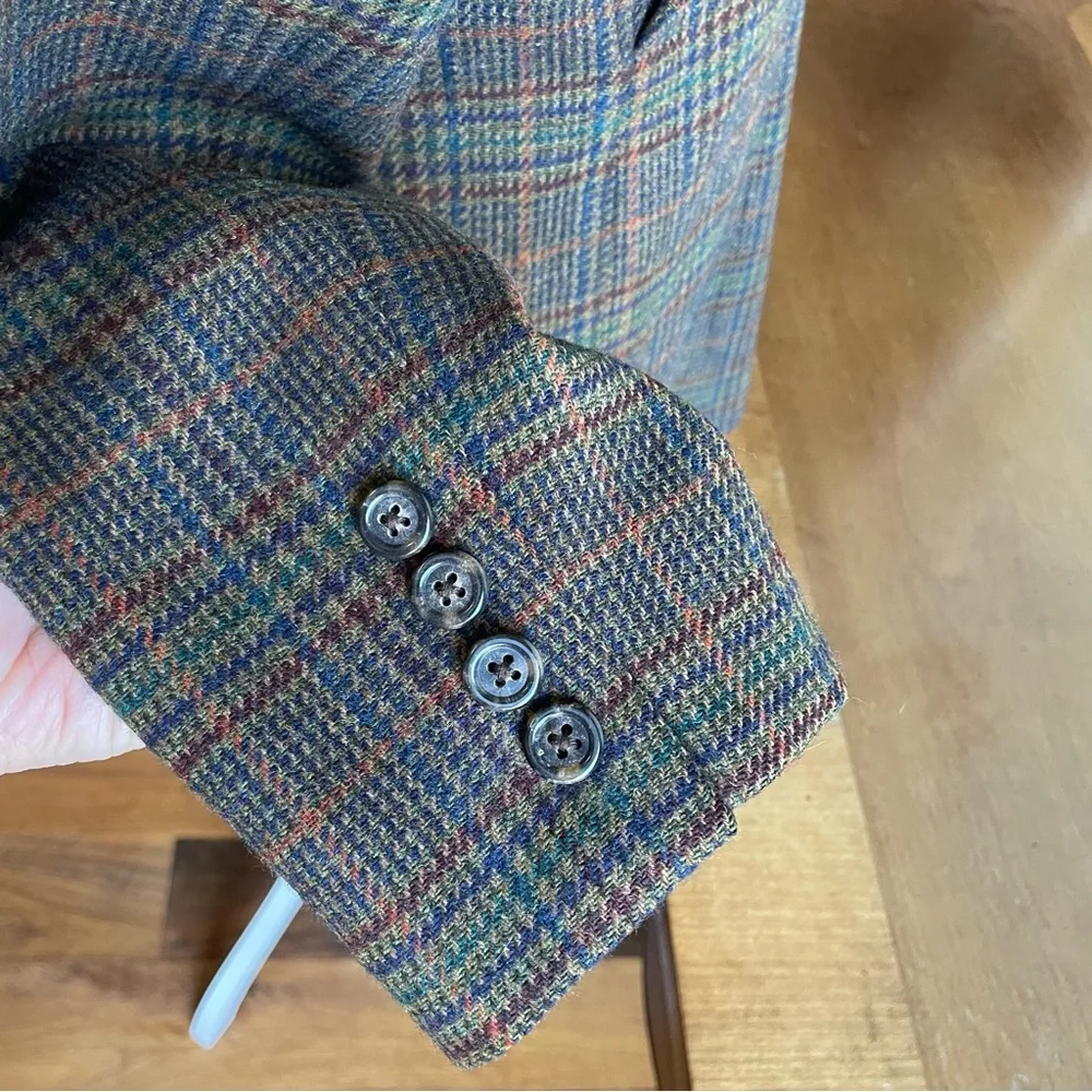 Lauren Ralph Lauren Checkered Blazer - Brown and Blue - Picture 4 of 16